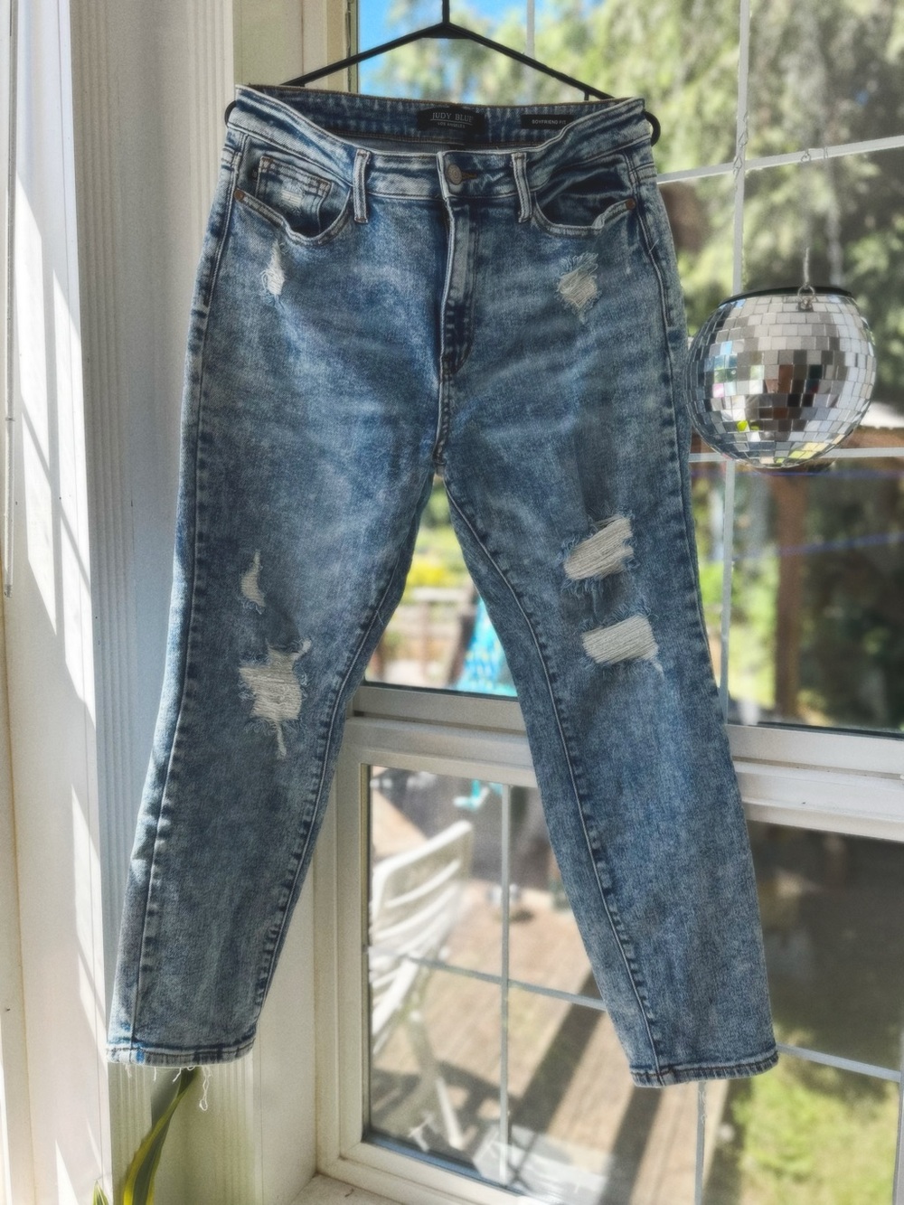 Judy Blue - Distressed Boyfriend Jeans - Size 11/30